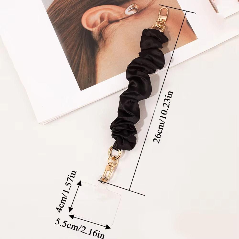ABS Elastic Mobile Phone Lanyard Wrist Strap Large Intestine Bag Rope DIY Trinkets