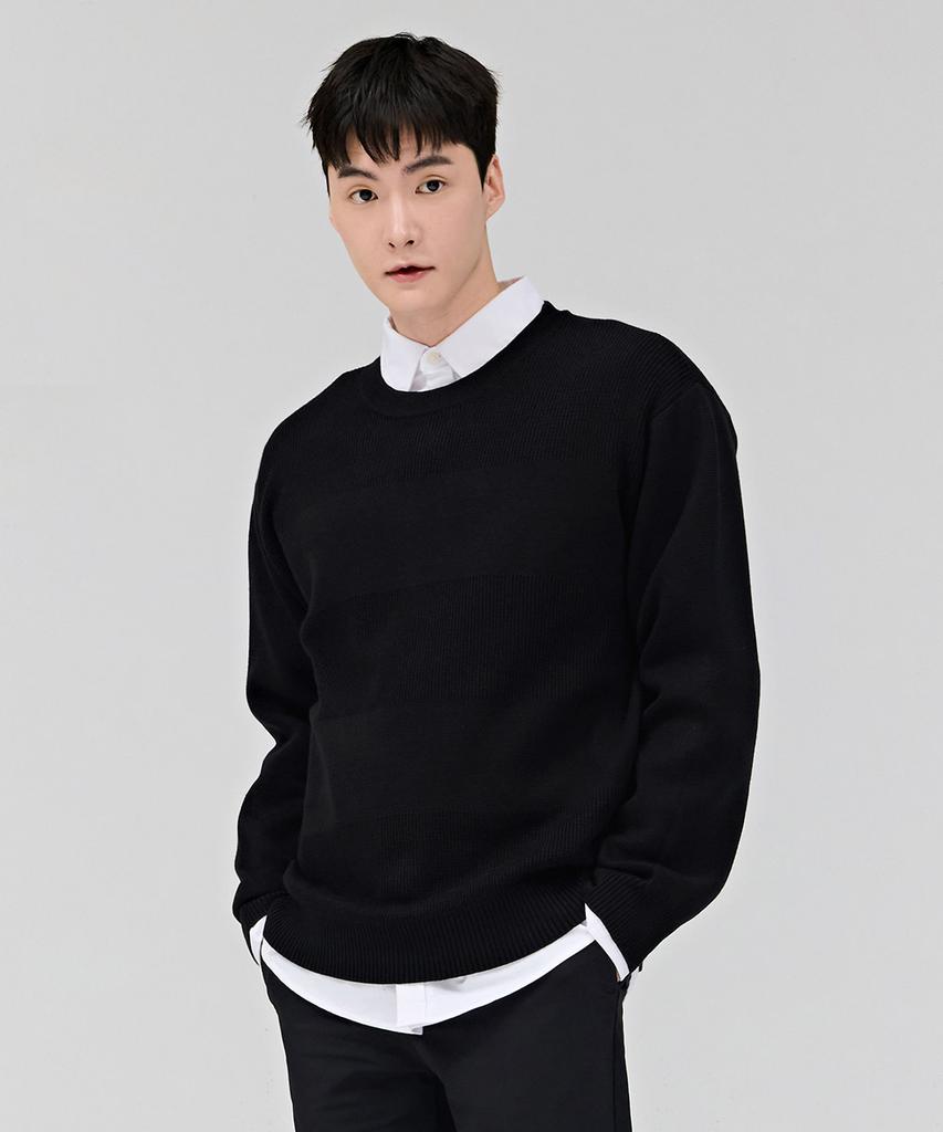 CHASECULT Men'S Modified Tissue Sweater - Black