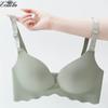 Women's One Piece Wavy Seamless Bra Plus Size Push Up Braletter Lightweight Breathable Underwear