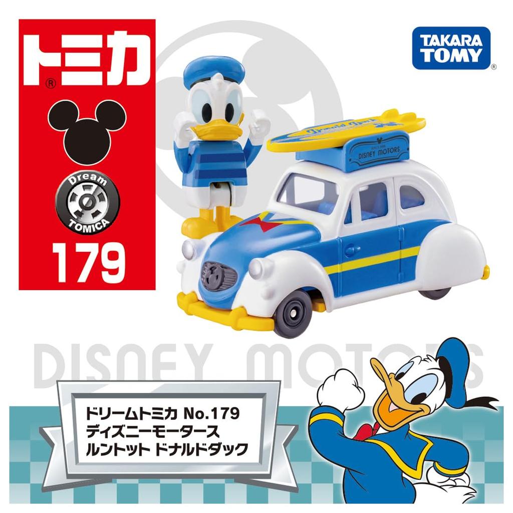 TAKARA TOMY Tomica Dream Tomica 179 Disney Motors Runtot Дональд Дак Миниатюрная игрушечная машинка для детей от 3 лет №