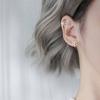 Female No Ear Piercing Clip Type False Stud Earrings Christmas Temperament Student Girlfriend Earrings Cute Sweet Snowflake Earrings