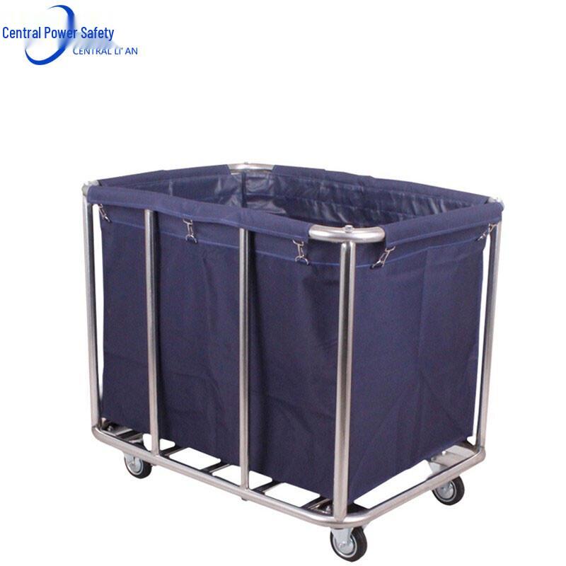 Zhonghuan Li'an Thickened Conical Stainless Steel Laundry Linen Cart