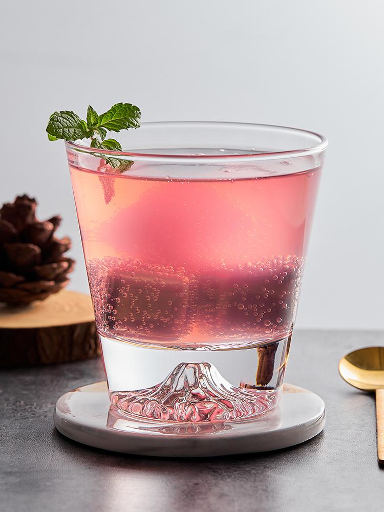 1 шт. прозрачная чашка Snow Mountain, японская стеклянная чашка для виски Mount Fuji, стакан для завтрака, молока, напитка, пива, вина, фруктового сока, подарочные чашки