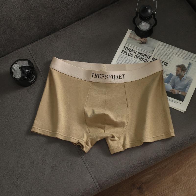 Men's Cotton Underwear Letters Simple Breathable Panties Knickers Men's Boxer Briefs Boxer Briefs Underpants