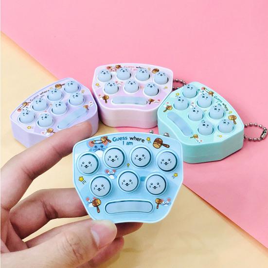 Game Console Mini Size Fall Resistant Plastic Game Machine Key Chain for Decoration