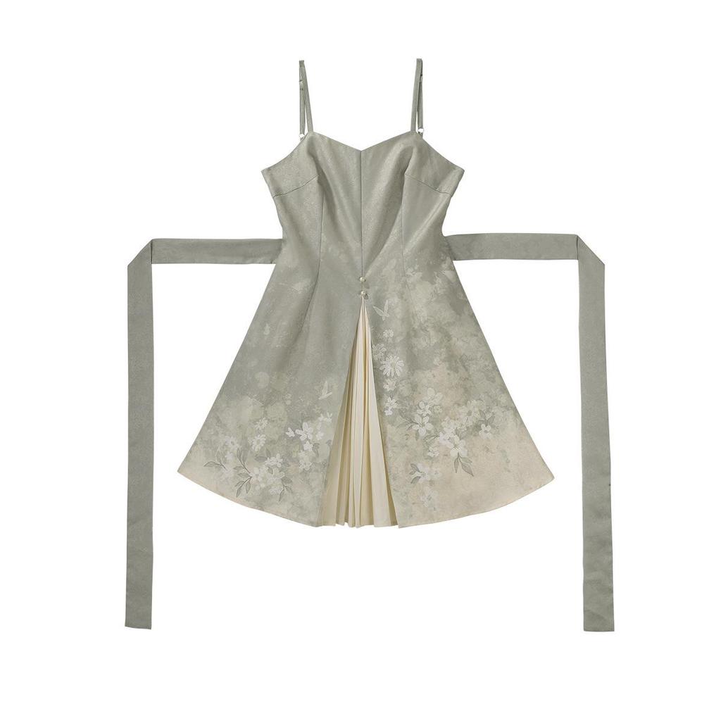 Женский комплект Yi Meng Ge Fangcao Ji Hanfu — топ и платье в китайском стиле 7389