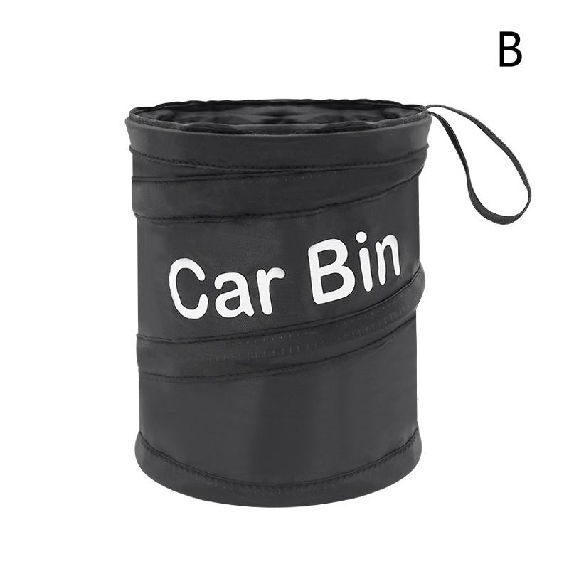 Складной черный автомобильный мусорный бак, мусорный мешок, мусорное ведро, маленький герметичный автомобильный мусорный мешок, мусорная корзина