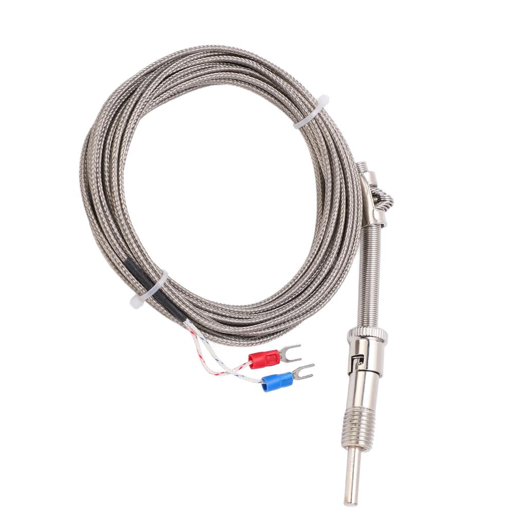 K Type Compression Spring Thermocouple Shielded Thermocouple Wire Probe for Factory5 Meter