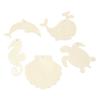 Hanging Decorations - CREOTIME - Marine Animals - 5 Pieces - Wood - Interior