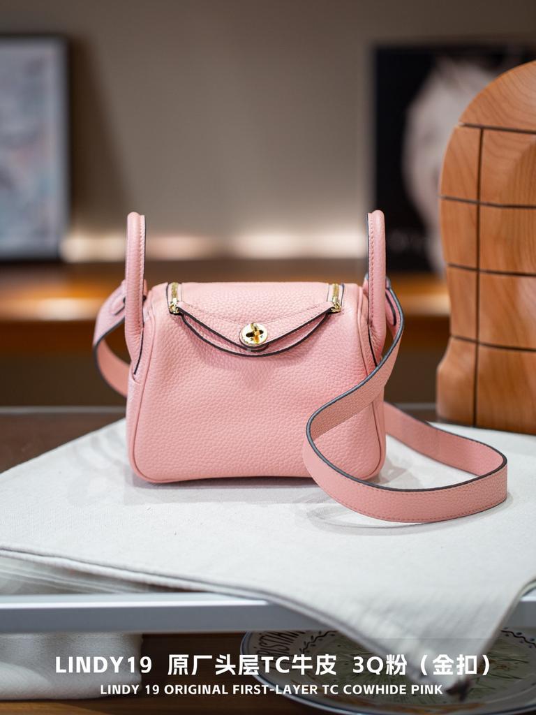 19cm TC Leather Card Case Real Leather Doctors Bag Five Gold Handheld Crossbody Single Shoulder Womens Bag Fashion