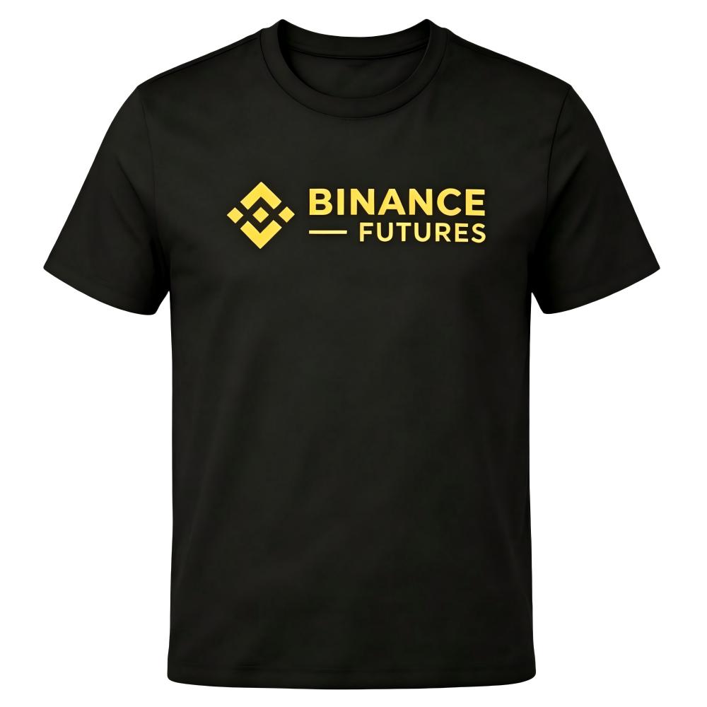 Binance Futures Crypto Logo Black T-Shirt