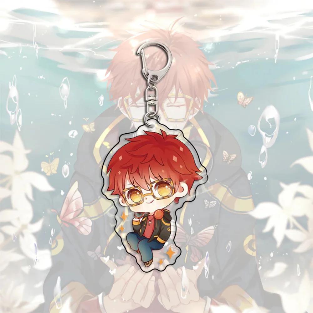 Аниме Игра Брелок Yoosung Zenny 707 Jumin Saeran Q Версия Фигурки Брелок Подвеска на Сумку Брелок Подарок для Друзей