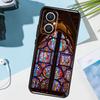 church gothic Stained glass Cover For OPPO Reno 11 Pro 10 12 13 14 14F 13F 12F 11F 7 8 Lite OPPO Find X6 X5 X8 X9 Pro Case