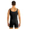Mens Sleeveless Stretchy One Piece Bodysuit Leotard Sport Gym Workout Tank Tops