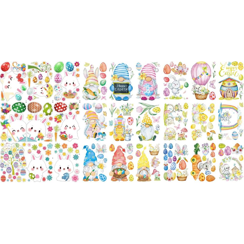 192 PCS 16 Sheets St Patricks Day Decorations Holiday Spring Window Clings - St. Patrick's Day Window Clings Decor Stickers Decals for Glass Window