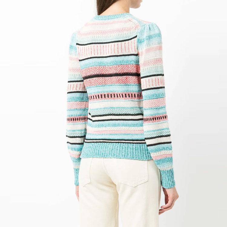 Polo Ralph Lauren FW21 Полосатый вязаный свитер Женский свитер Многоцветный 211843140-001