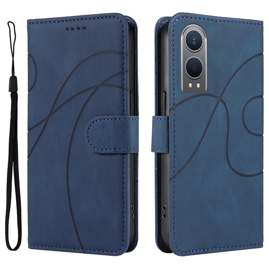 Для OnePlus Nord CE4 Lite 5G/Oppo K12x 5G (Китай) Чехол Ударопрочный Кошелек Держатель для карт Кожаный Чехол для телефона Изогнутая линия