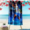Novak Djokovic Fighter Beach Towel, Large Soft Quick Dry Towel for Beach Camping Swimming