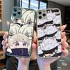Чехол для телефона с изображением аниме Kawayi Jujutsu Kaisen для iPhone X XR XS 7 8 Plus 11 12 13 pro MAX 13mini, полупрозрачный матовый чехол