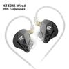 KZ EDXS Dynamic Hifi Earphones In Ear Stereo Bass Earbuds 3.5mm Wired Sport Headset Noise Cancelling Headphones With Microphone.