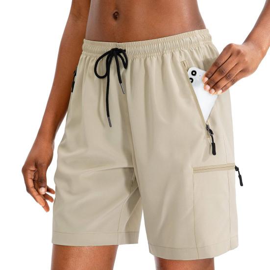 Женские летние шорты для йоги, повседневные, быстросохнущие, дышащие, спортивные, спортивные, с эластичной талией, на шнурке, для бега, фитнеса