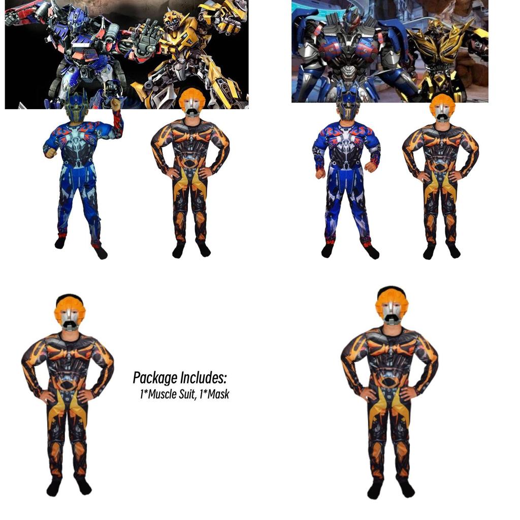 Преобразитесь в героя с нашим детским костюмом Бамблби и Оптимуса Прайма