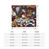 Hello Kitty Halloween Blanket Fleece Spring Autumn Pumpkins  Multifunction Warm Throw Blanket for Sofa Office Bedspreads
