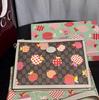[Pre-Owned] Heart Apple Pattern Logo Canvas Clutch - Unused #1R9NWVX