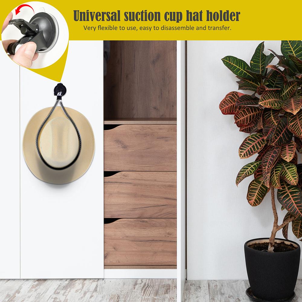 Держатель ковбойской шляпы для грузовика, внедорожника, крепление для шляпы на присоске, универсальная вешалка для шляп, органайзер для шляп