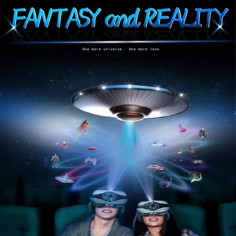 Очки виртуальной реальности VR, 3D VR-устройство с креплением на голову, Умные очки-шлем, Иммерсивный мобильный видеоопыт