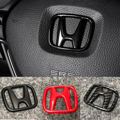 Bzsh4 ABS Наклейка-эмблема на руль автомобиля Аксессуары Для Civic FIT Accord Prelude CRV 5-го City CRZ CRX Jazz HRV Pilot Odyssey