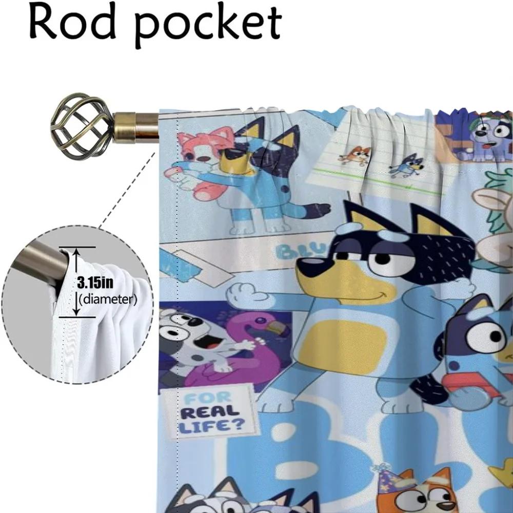 B-BlueyS Шторы Шторы для детской комнаты Шторы для спальни Жалюзи Шторы для окон Перегородки Шторы Украшения на Хэллоуин Гостиная Кухня