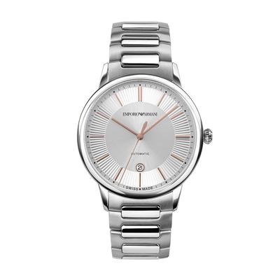 Мужские швейцарские часы Emporio Armani серебристого цвета ARS5104