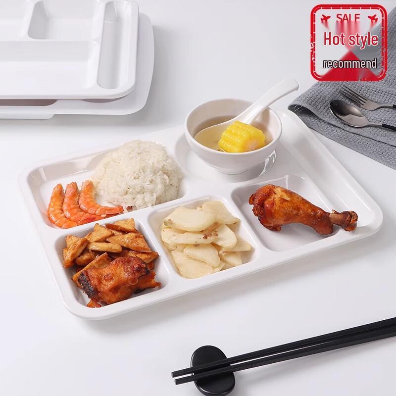 Раздельные тарелки для фуршета из меламина Shengjia (10-Pack)