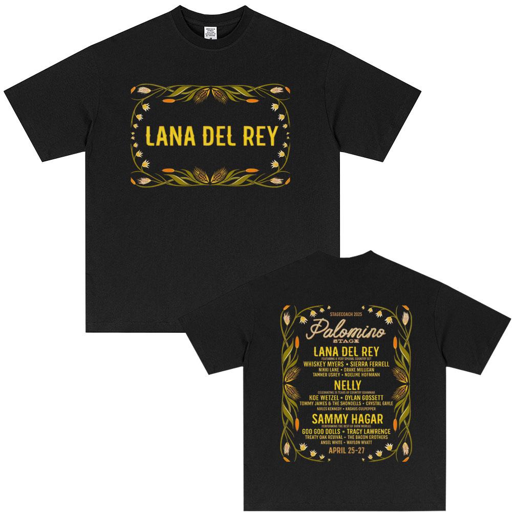 Lana Del Rey UK and Ireland Tour 2026 Tshirt Men Women Hip Hop Fashion Trend Short Sleeve T Shirts Summer Unisex Pop Streetwear