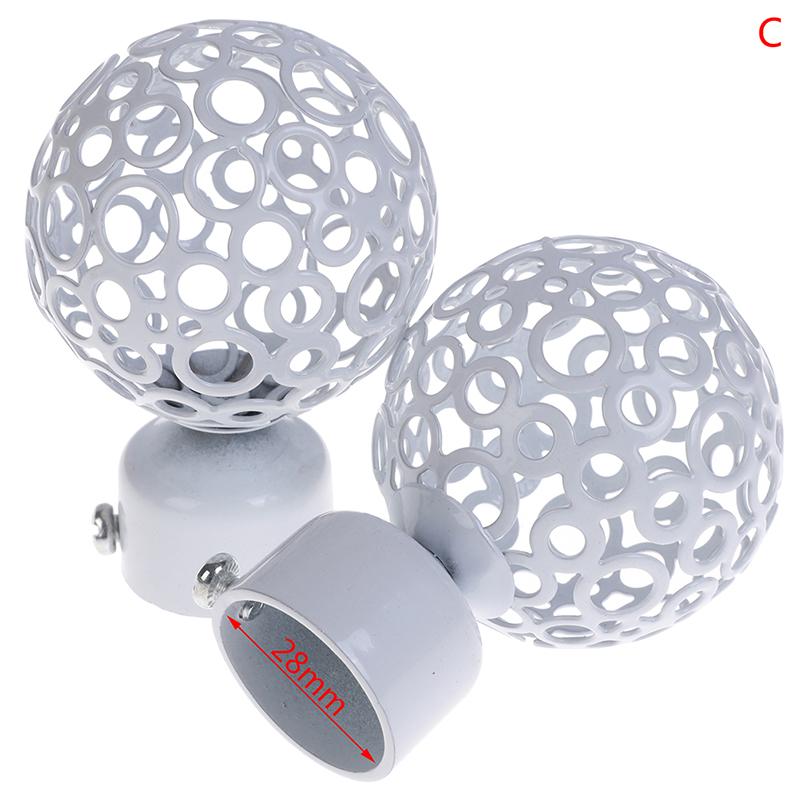 2 шт., 22 мм, 28 мм, диаметр, карнизы для драпировки, железные концы, колпачки, аксессуары для драпировки