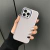 Lichicase Простой однотонный задний чехол для Tecno Pova Slim Pova7 Ultra Металлическая защита камеры Кожаный чехол-оболочка