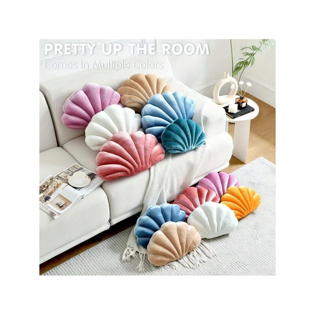 Plush shell pillow, home sofa, office cushion