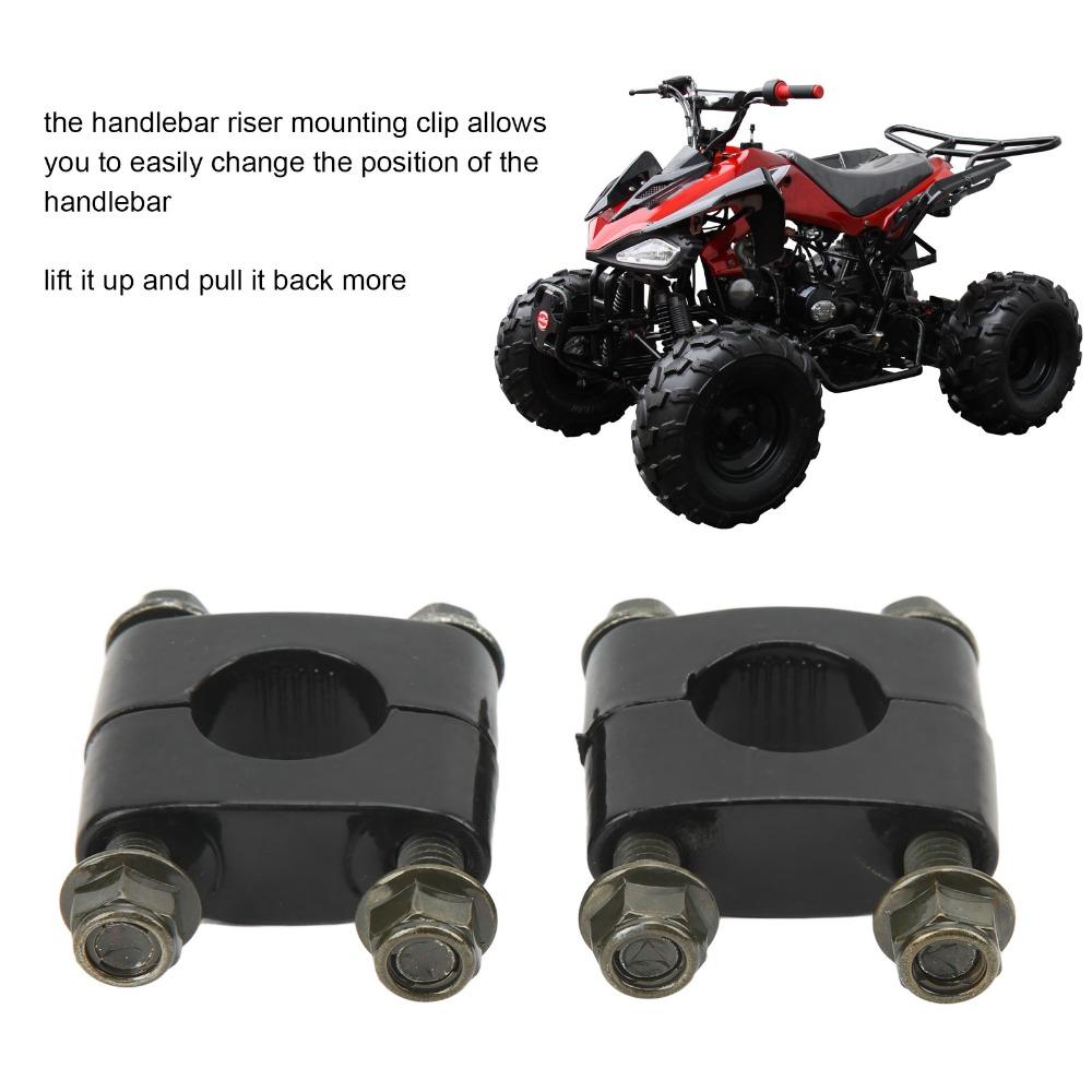 2pcs Single Hole Handlebar Mount Bracket 22mm Diameter Universal Handlebar Risers For Dirt Bike