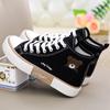 High-top Pocket Bear Canvas Shoes Women's Versatile Cute Board Shoes Children's New Autumn Niche Design Board Shoes