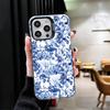 Мягкий чехол для телефона с узором из сине-белого фарфора для iPhone 15 16 17 Pro Max 17Air 16E 14 Plus 13 12 Mini Ударопрочная задняя крышка