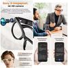 New AI smart glasses with color changing lenses for photography video recording 3600mAh charging case 4K high definition lens Translate Music Playback