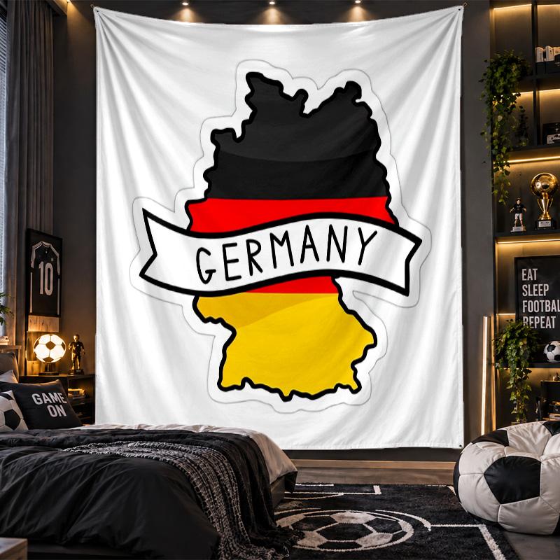 Wall Hanging Tapestry Germany national football team Print Cloth for Living Room Bedroom Home Decor