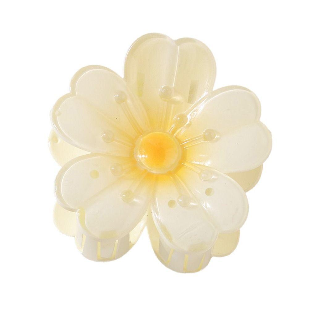 Большие заколки-крабы для волос с цветком, нескользящие, большие заколки-крабы, аксессуары для волос для густых тонких волос