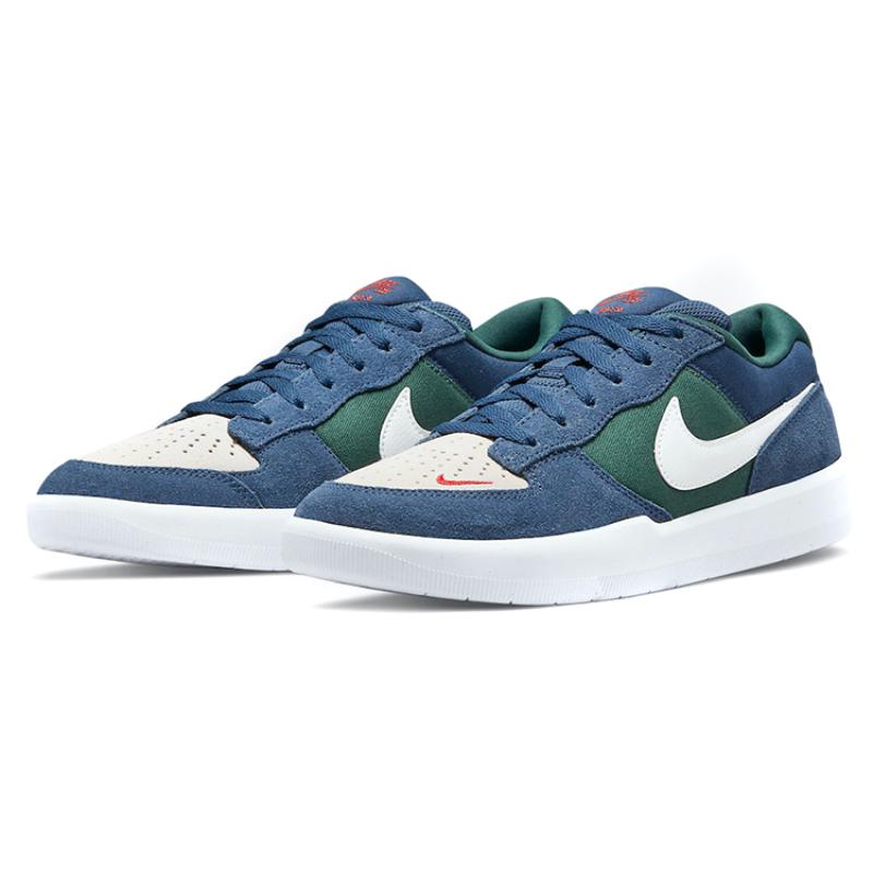 Nike Sb Force 58 Navy Noble Green Skateboard Shoes CZ2959-402