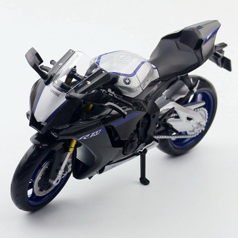 Масштаб 1/12 Yamaha YZF-R1M Модель мотоцикла Игрушка Литые модели для моделирования Мотоцикл Коллекция Украшения Игрушки для мальчиков Подарки