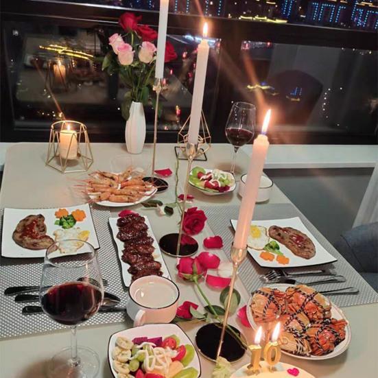 Металлический подсвечник настольный подсвечник для высоких конических свечей современный домашний декор