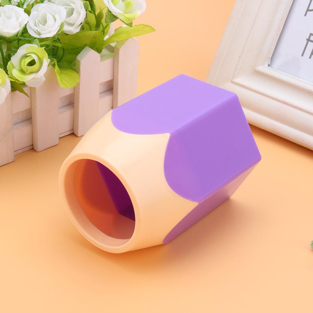 Креативный держатель для кистей для макияжа, ваза для ручек, карандашница, канцелярская коробка, настольный контейнер(фиолетовый)