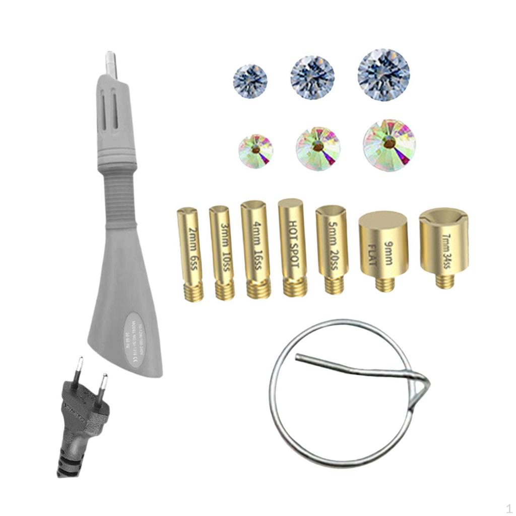 Fixed GEM Craft Applicator with 7 Tips for Card Making Clothes Embossing Pink