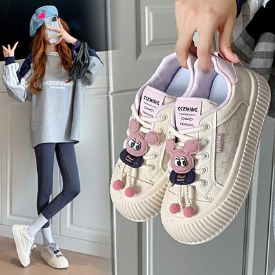 Маленькие белые туфли женские повседневные спортивные универсальные туфли для сноуборда